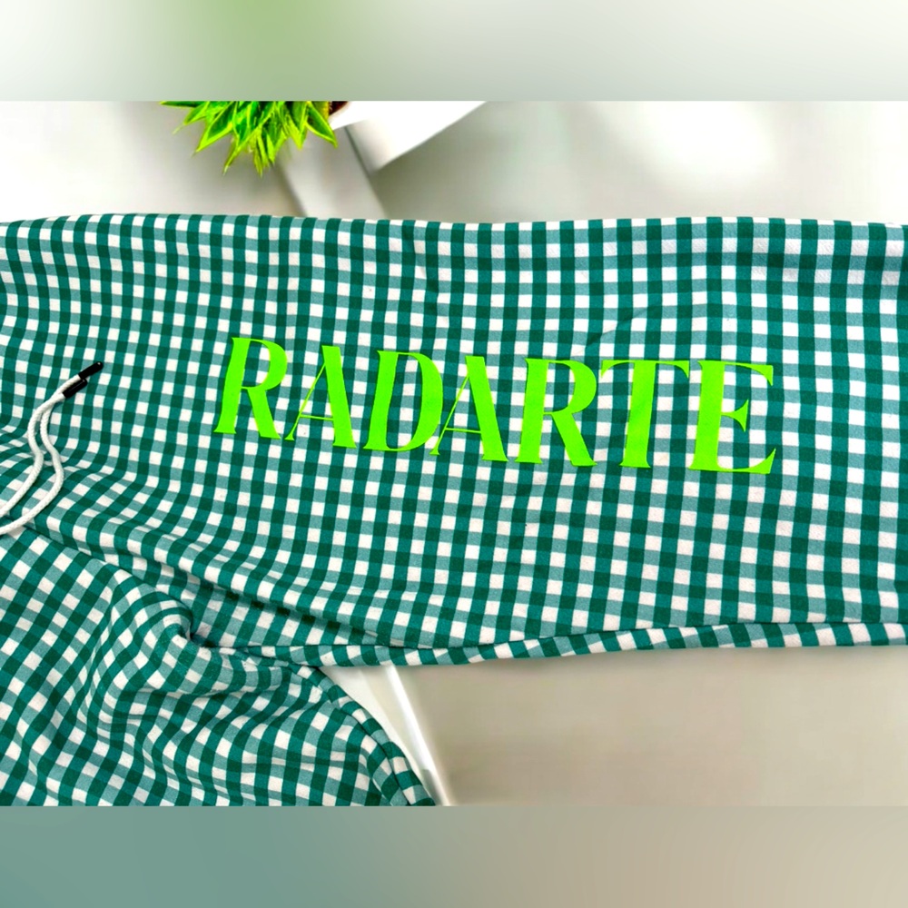 Rodarte (sz L) - RADARTE (RAD) Green Gingham Sweatpants